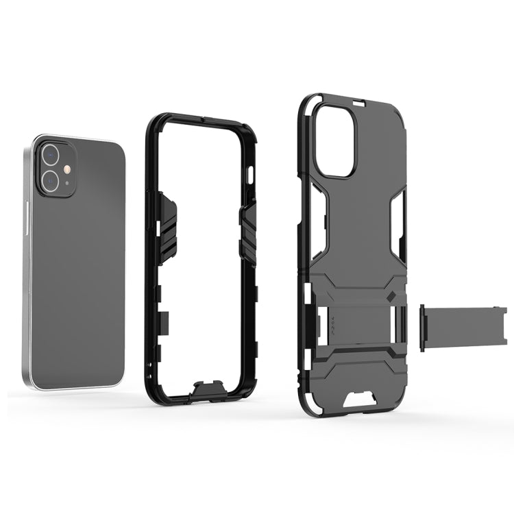 PC + TPU Shockproof Protective Case with Invisible Holder, For iPhone 12 / 12 Pro, For iPhone 12 mini, For OPPO Realme C11, For Vivo X50 Pro+, For Samsung Galaxy M01 - HoMEdemic™ 
