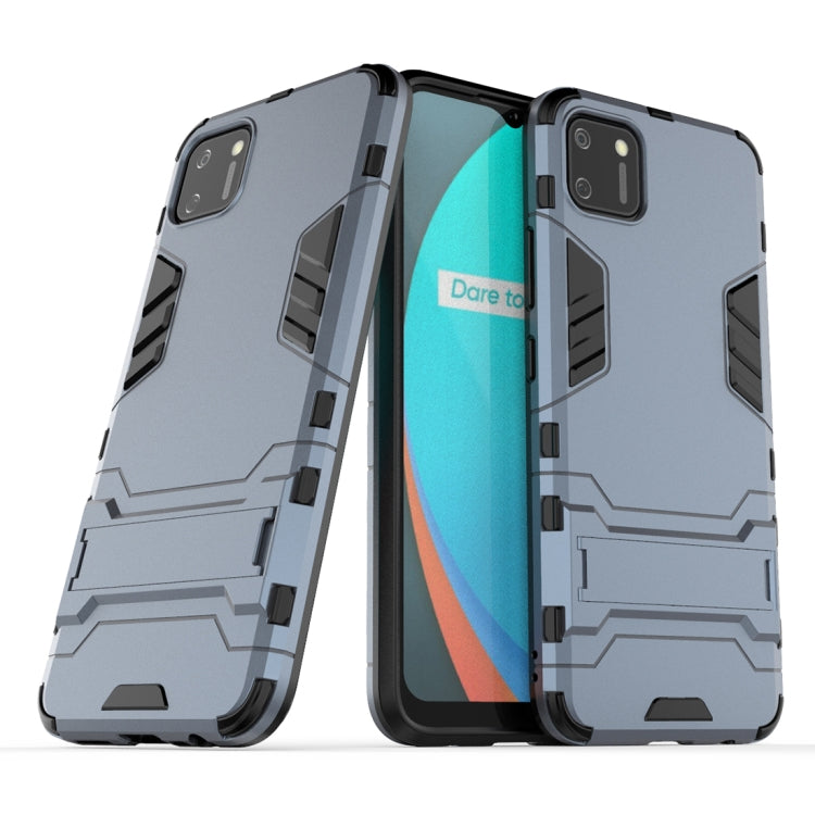 PC + TPU Shockproof Protective Case with Invisible Holder, For iPhone 12 / 12 Pro, For iPhone 12 mini, For OPPO Realme C11, For Vivo X50 Pro+, For Samsung Galaxy M01 - HoMEdemic™ 