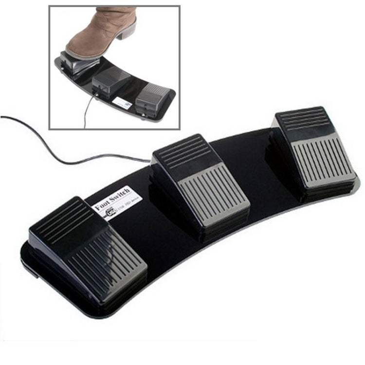PC USB Triple Action Foot Switch, 2 Foot Switch - HoMEdemic™ 