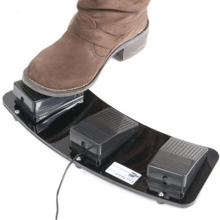 PC USB Triple Action Foot Switch, 2 Foot Switch - HoMEdemic™ 