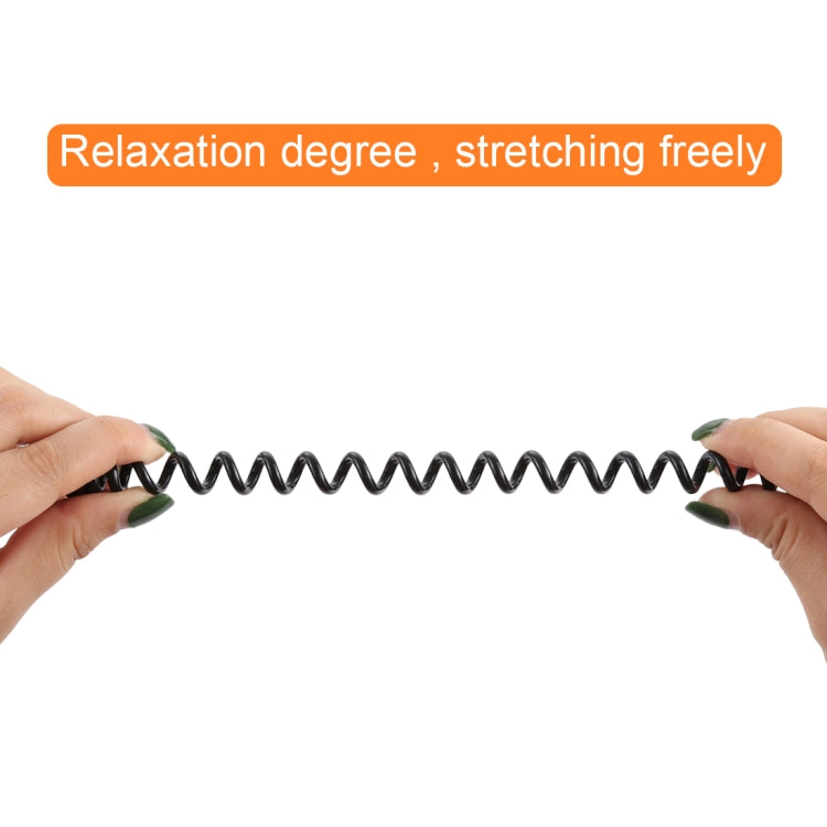1m USB-A Male to USB-A Female Spring Coiled Cable, AM to AF, Length: 1.0m - HoMEdemic™ 