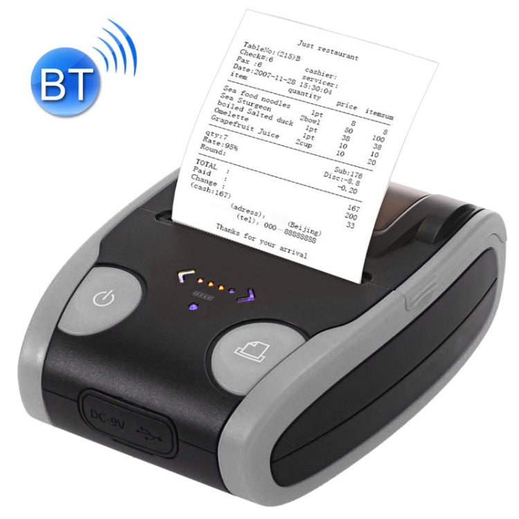 QS-5806 Portable 58mm Bluetooth POS Receipt Thermal Printer, QS-5806-E, QS-5806-H - HoMEdemic™ 