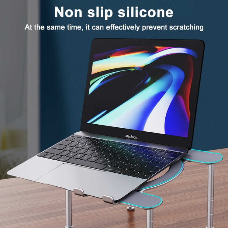 R-JUST BJ03 Universal Detachable Bench Shape Aluminum Alloy Angle Adjustable Laptop Stand - HoMEdemic™ 