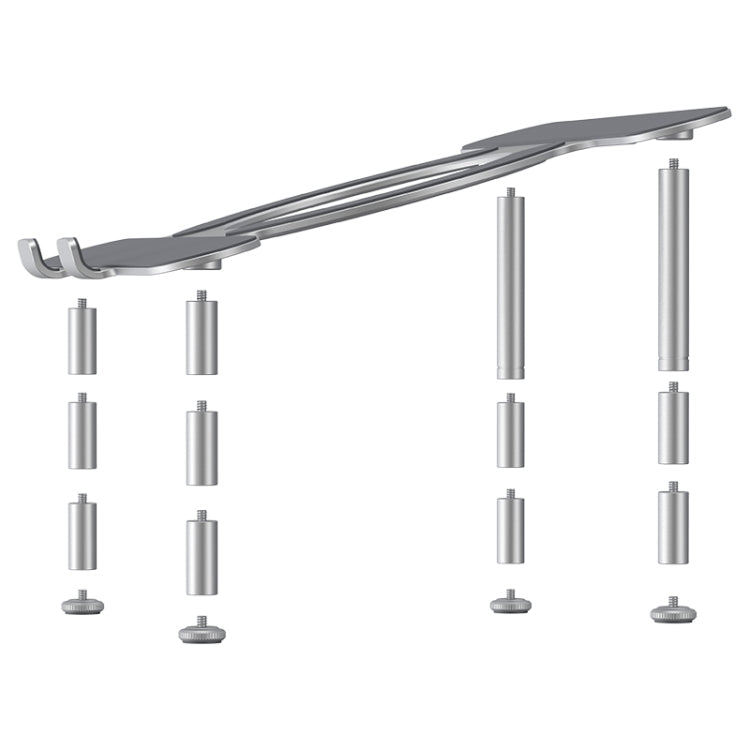 R-JUST BJ03 Universal Detachable Bench Shape Aluminum Alloy Angle Adjustable Laptop Stand - HoMEdemic™ 