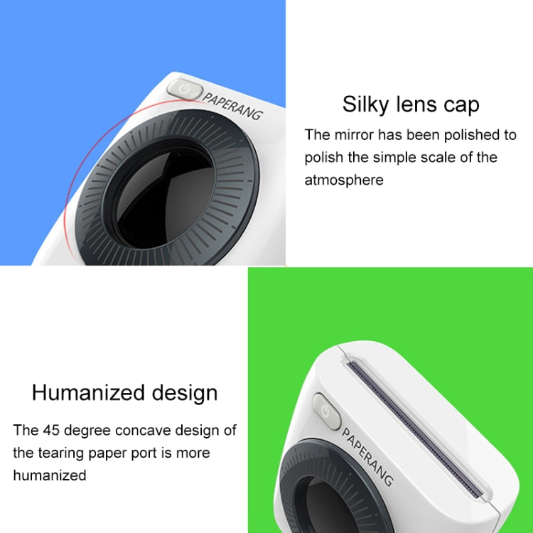 PAPERANG P2 Portable Bluetooth Printer Thermal Photo Phone Wireless Connection Printer, P2 White - HoMEdemic™ 