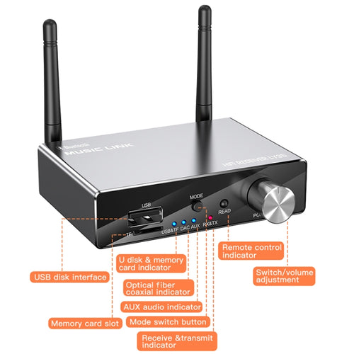 LY35 Optical Fiber Coaxial Digital to Analog 6 in 1 Bluetooth Receiver & Transmitter - HoMEdemic™ 