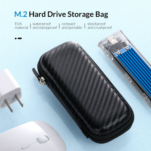 ORICO-M2PH01-BK-BP M.2 Hard Drive EVA Case Storage Bag (Black) - HoMEdemic™ 