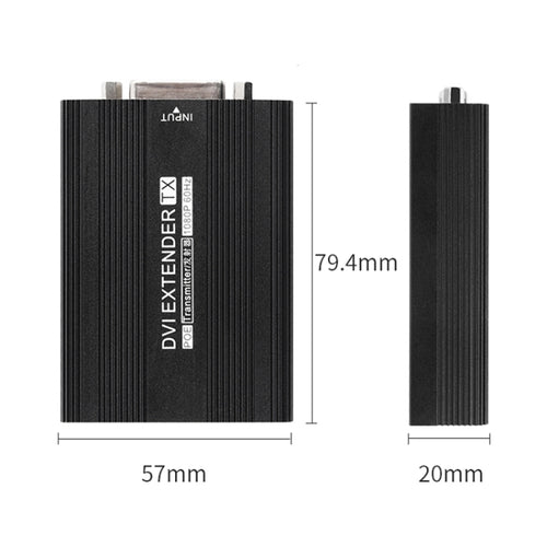 Measy DVI1815 DVI Extender Transmitter and Receiver Converter, POE Single Power Supply, Transmission Distance: 150m(UK Plug) - HoMEdemic™ 