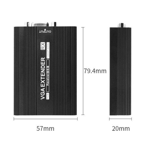 Measy VGA1815 VGA Extender Transmitter and Receiver Converter, POE Single Power Supply, Transmission Distance: 150m(AU Plug) - HoMEdemic™ 