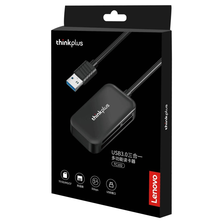 Lenovo thinkplus TC102 USB 3 in 1 Multi-function Card Reader - HoMEdemic™ 