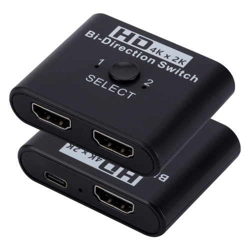 2 In 1 Out 4K HD Video Bi-Direction HDMI Switcher - HoMEdemic™ 