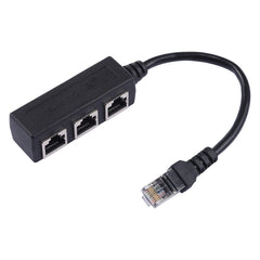 1 to 3 Socket LAN Ethernet Network RJ45 Plug Splitter Extender, 3 Ports RJ45 - HoMEdemic™ 