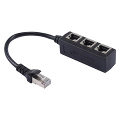 1 to 3 Socket LAN Ethernet Network RJ45 Plug Splitter Extender, 3 Ports RJ45 - HoMEdemic™ 