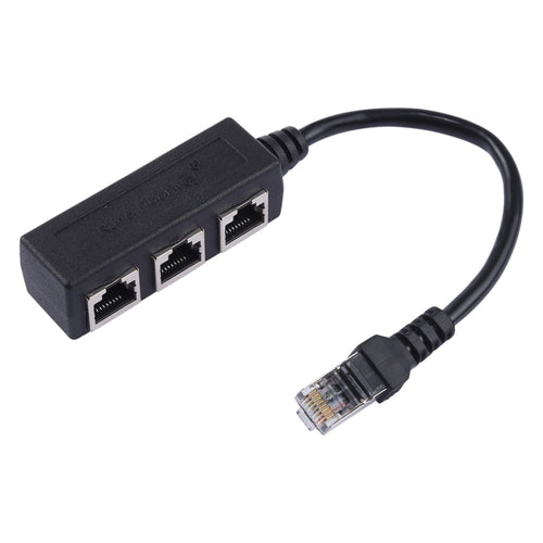 1 to 3 Socket LAN Ethernet Network RJ45 Plug Splitter Extender - HoMEdemic™ 