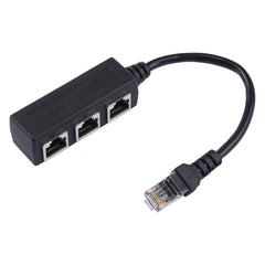 1 to 3 Socket LAN Ethernet Network RJ45 Plug Splitter Extender, 3 Ports RJ45 - HoMEdemic™ 