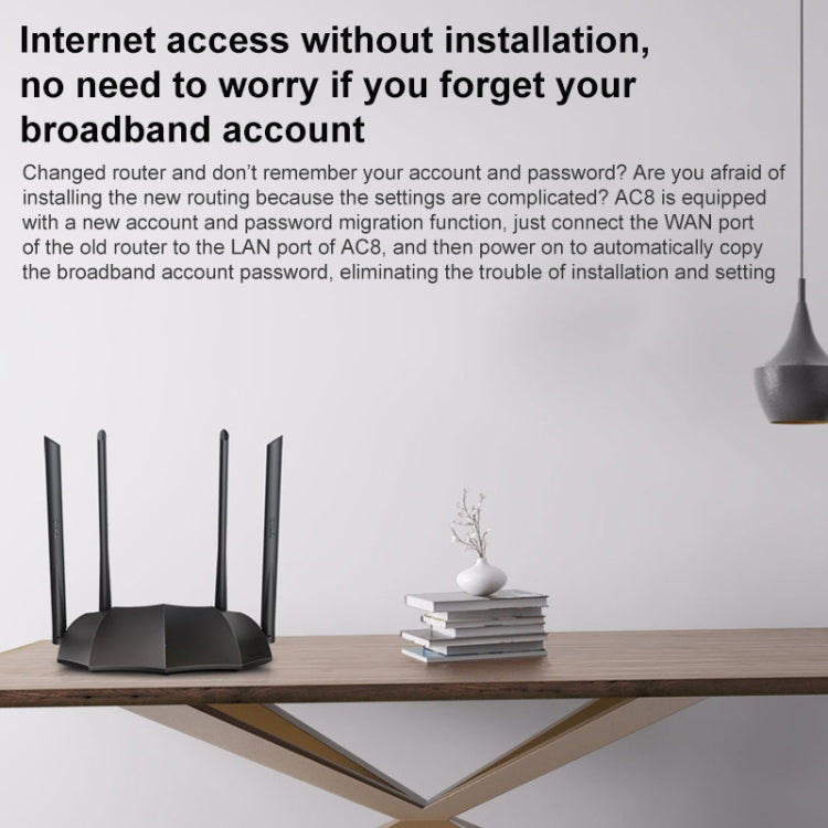 Tenda AC8 AC1200 2.4 / 5GHz Dual-Band Gigabit Port Wireless Router - HoMEdemic™ 