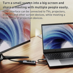 Yesido HB22 5 in 1 USB-C / Type-C Multifunction Docking Station HUB Adapter - HoMEdemic™ 
