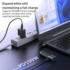 Yesido HB24 5 in 1 USB-C / Type-C Multifunction Docking Station HUB Adapter - HoMEdemic™ 