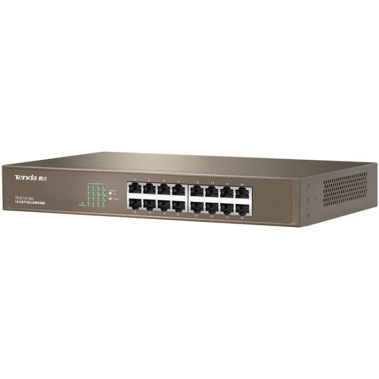 Tenda TEG1016D Desktop v6.0 16-Port Gigabit Ethernet Switch 6KV Lightning Protect - HoMEdemic™ 