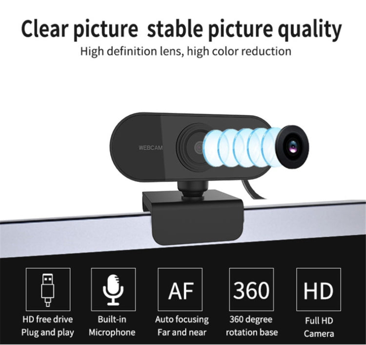 HD-U01 1080P USB Camera WebCam with Microphone - HoMEdemic™ 