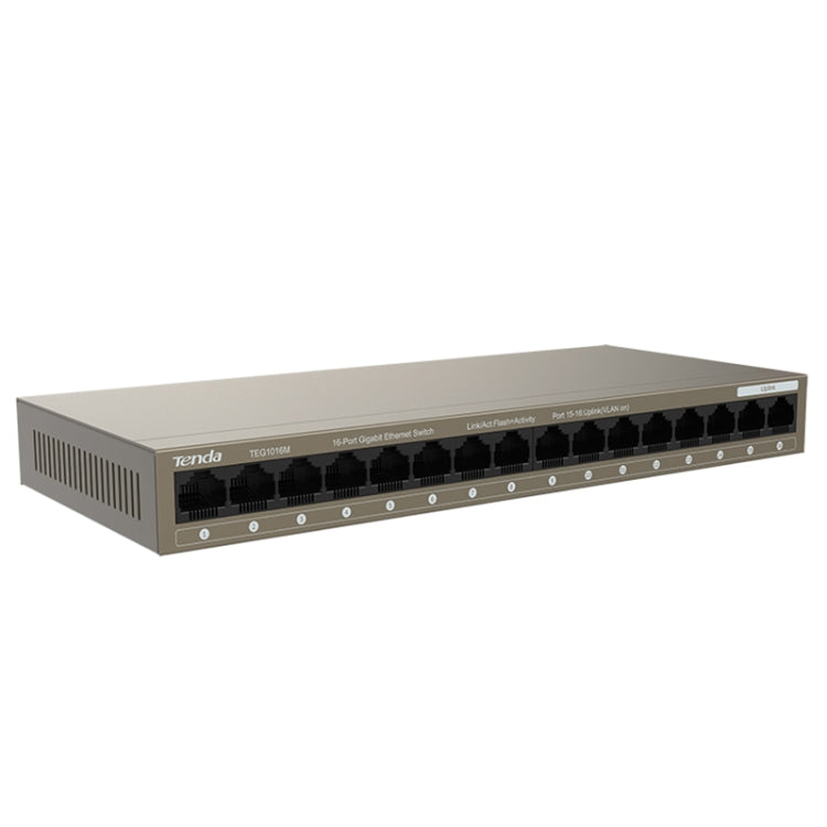 Tenda TEG1016M Desktop Metal 16-Port Gigabit Ethernet Switch Fast Establish High-Speed Network - HoMEdemic™ 