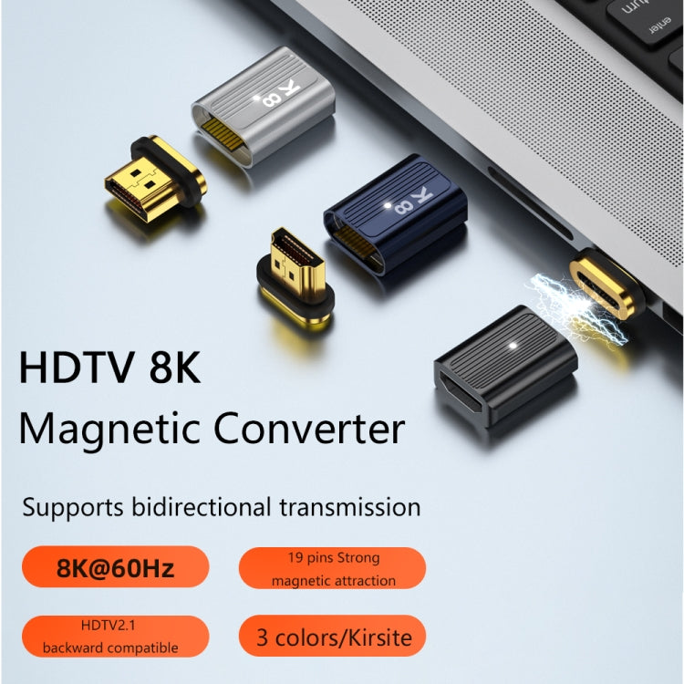 8K 60Hz HDMI Male to HDMI Female Magnetic Adapter (Blue) - HoMEdemic™ 