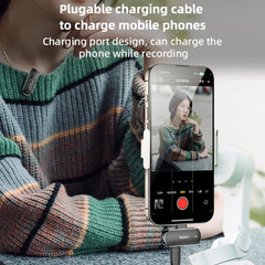 YESIDO KR16 2 in 1 Wireless Lavalier Microphone 8 Pin Receiver with Charging Box - HoMEdemic™ 