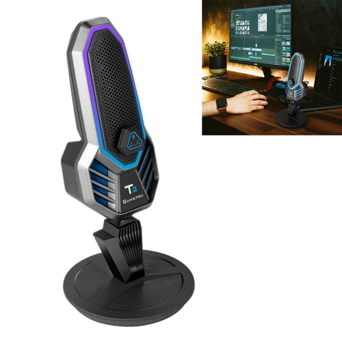 Yanmai T2 USB Gaming Condenser Microphone with RGB Lighting - HoMEdemic™ 