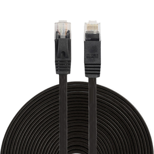 15m CAT6 Ultra-thin Flat Ethernet Network LAN Cable, Patch Lead RJ45 - HoMEdemic™ 