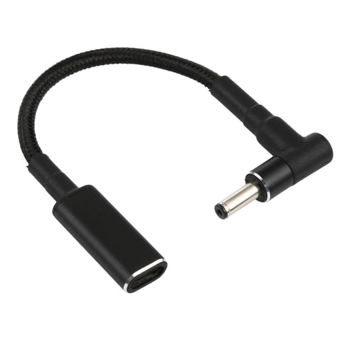 PD 100W 18.5-20V 3.5 x 1.35mm Elbow to USB-C / Type-C Adapter Nylon Braid Cable - HoMEdemic™ 