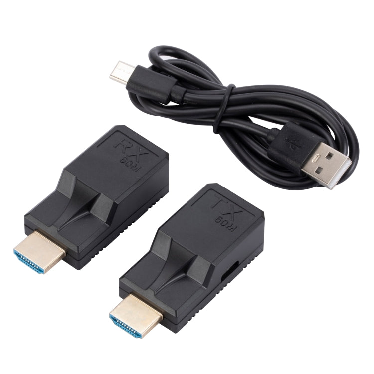60m RJ45 to HDMI Network Extender, with Cable - HoMEdemic™ 