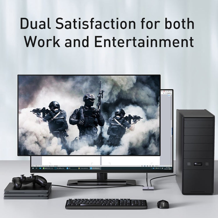 LS1097 1 into 2 out 4K Split Screen HDMI Two-way Conversion Audio Video Switch - HoMEdemic™ 