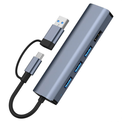 BYL-2208 5 in 2 USB + USB-C / Type-C to USB Multifunctional Docking Station HUB Adapter - HoMEdemic™ 