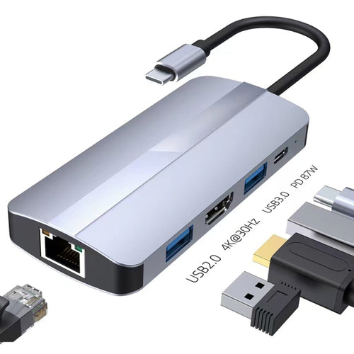 BYL-2109 5 in 1 USB-C / Type-C to USB Multifunctional Docking Station HUB Adapter - HoMEdemic™ 