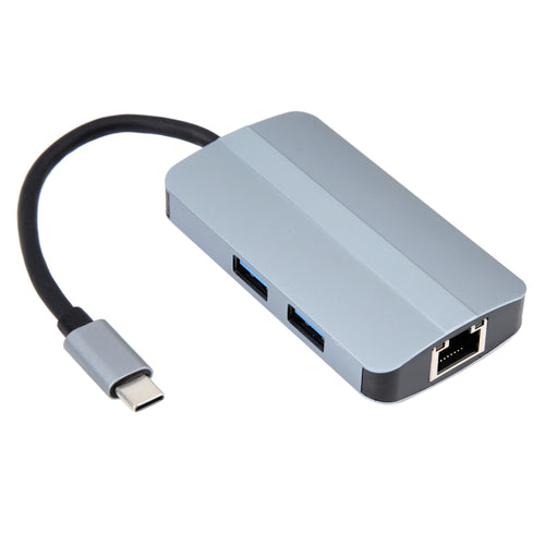 BYL-2203 6 in 1 USB-C / Type-C to USB Multifunctional Docking Station HUB Adapter - HoMEdemic™ 