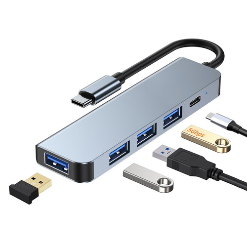 BYL-2301 5 in 1 USB-C / Type-C to USB Multifunctional Docking Station HUB Adapter - HoMEdemic™ 