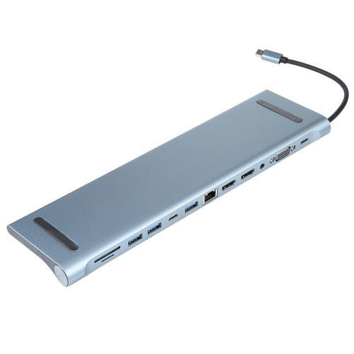 BYL-2003U2 12 in 1 USB-C / Type-C to USB Multifunctional Docking Station HUB Adapter - HoMEdemic™ 