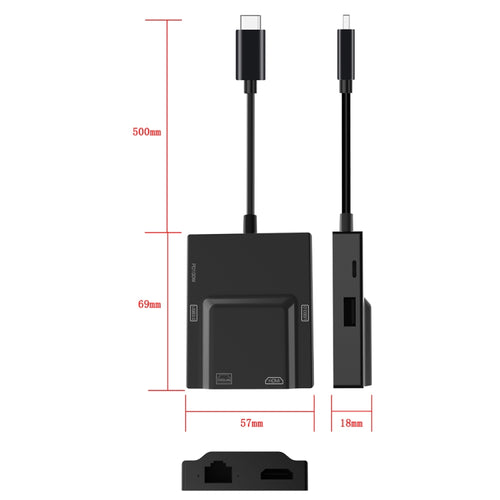 NK-3057HDMI 5 in 1 USB-C / Type-C Multifunctional Converter Docking Station HUB Adapter - HoMEdemic™ 