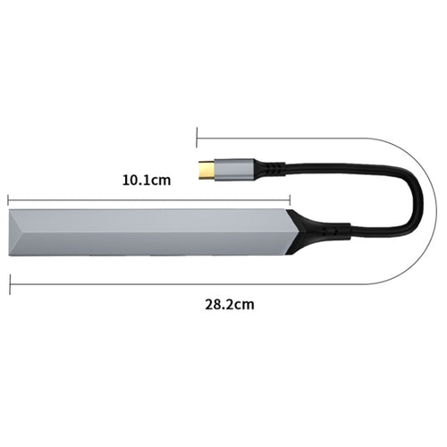 V253 5 in 1 USB-C/Type-C to USB Multifunctional Docking Station HUB Adapter - HoMEdemic™ 