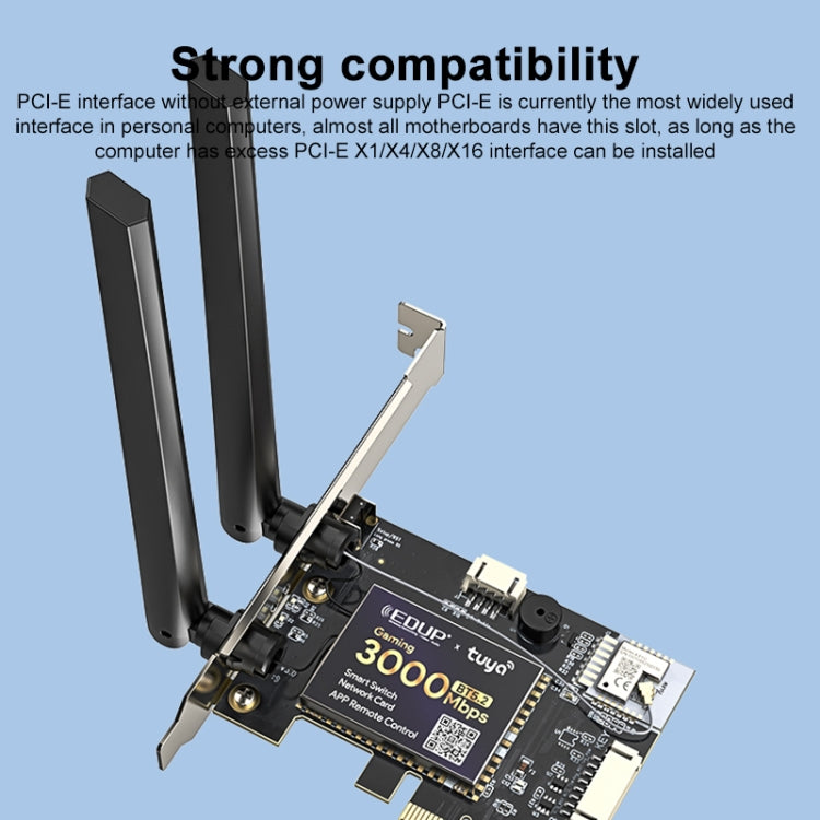 EDUP AX200SW 3000Mbps Remote Control Computer Power On and Off Network Card - HoMEdemic™ 