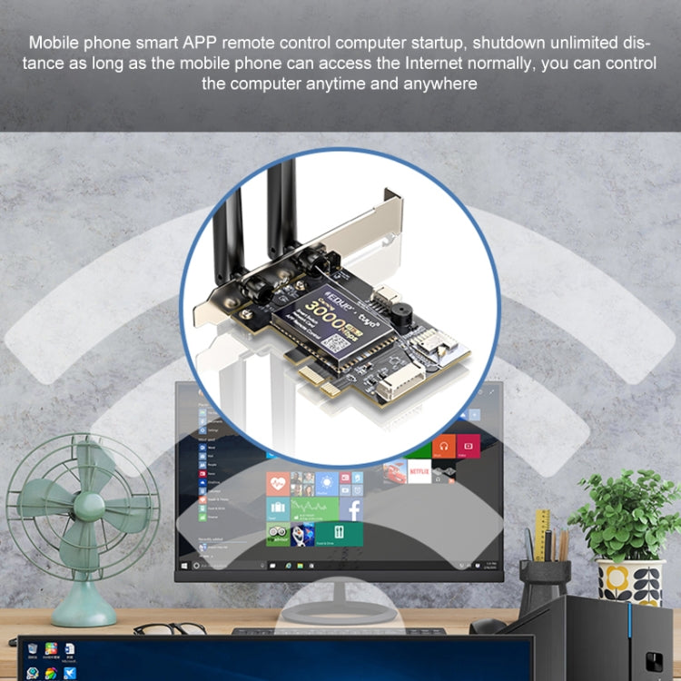 EDUP AX200SW 3000Mbps Remote Control Computer Power On and Off Network Card - HoMEdemic™ 