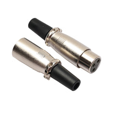 10 Pairs 3 Pin XLR Plug Male + Female Jack Mic Jack Plug Socket Connector, 10 Pairs - HoMEdemic™ 