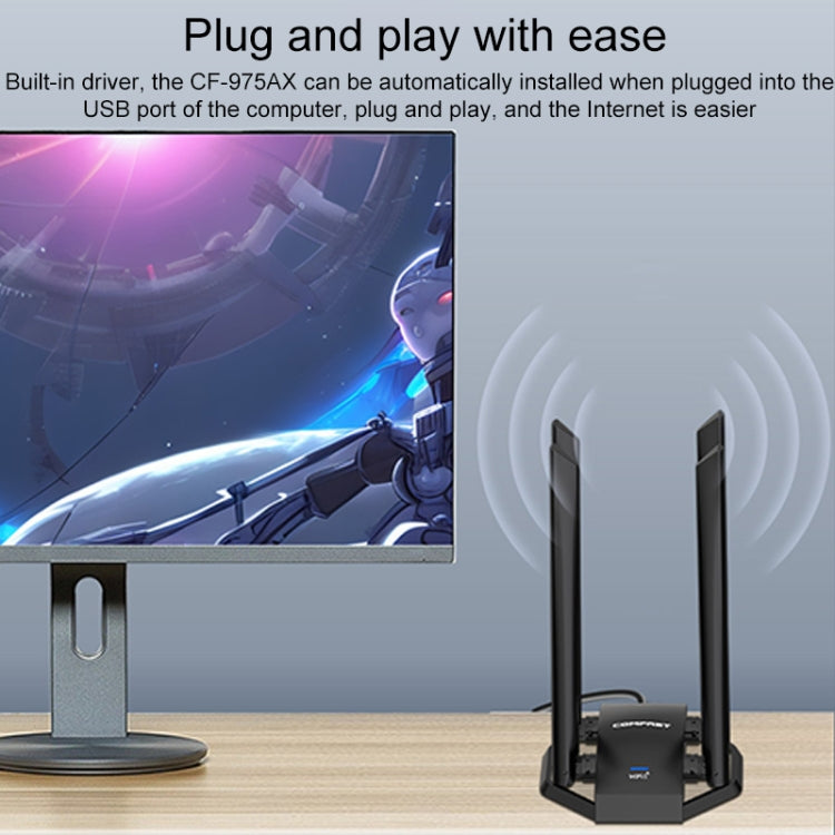 COMFAST CF-975AX 5400Mbps USB3.0 WiFi6 Dual Frequency Free Drive Network Card - HoMEdemic™ 