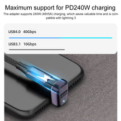 240W USB-C/Type-C Female to USB-C/Type-C Female 40Gbps Straight Adapter with Light, Female Straight Adapter - HoMEdemic™ 