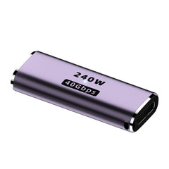 240W USB-C/Type-C Female to USB-C/Type-C Female 40Gbps Straight Adapter with Light, Female Straight Adapter - HoMEdemic™ 