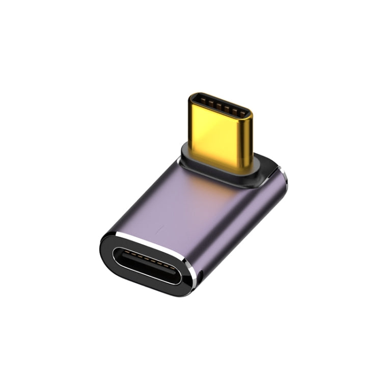 240W USB-C/Type-C Female to USB-C/Type-C Male 40Gbps Vertical Angle Adapter with Light, Vertical Angle Adapter - HoMEdemic™ 