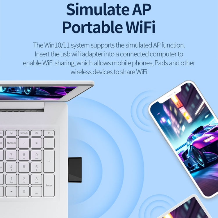 COMFAST CF-940AX 300Mbps 2.4GHz WiFi6 Mini USB Network Adapter - HoMEdemic™ 