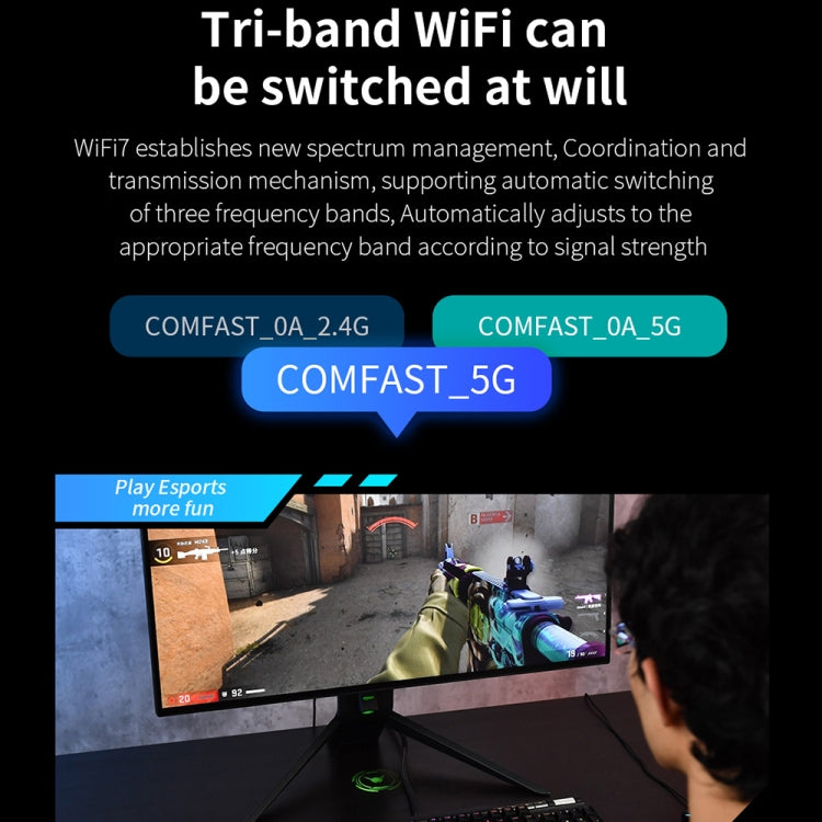 COMFAST CF-BE200 Pro 8774Mbps WiFi7 PCIE Wireless Network Adapter WiFi Receiver - HoMEdemic™ 