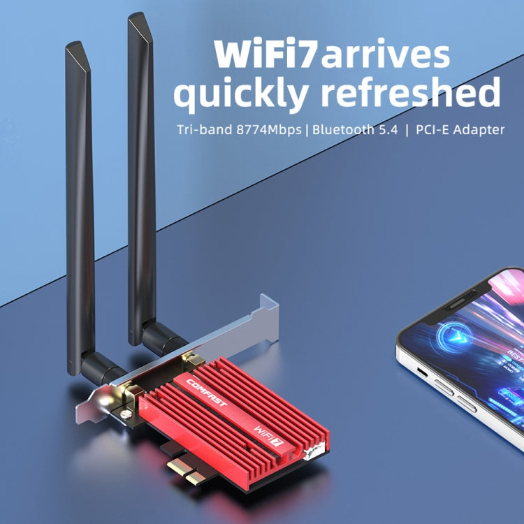 COMFAST CF-BE200 Pro 8774Mbps WiFi7 PCIE Wireless Network Adapter WiFi Receiver - HoMEdemic™ 