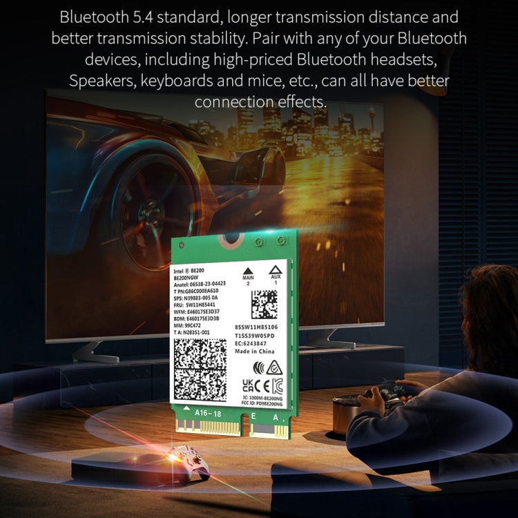 COMFAST CF-BE200-M WiFi7 BT5.4 Tri-Band Wireless Network Adapter M.2 Network WiFi Module - HoMEdemic™ 